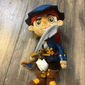 Jake the pirate plush toy Disney store play doll